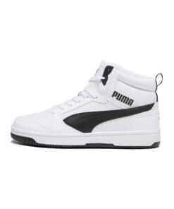 Pantofi sport mid-high unisex din piele ecologica Rebound