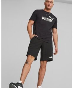 Tricou de bumbac cu imprimeu logo Essentials+2