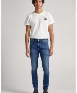 Blugi skinny cu talie medie Finsbury