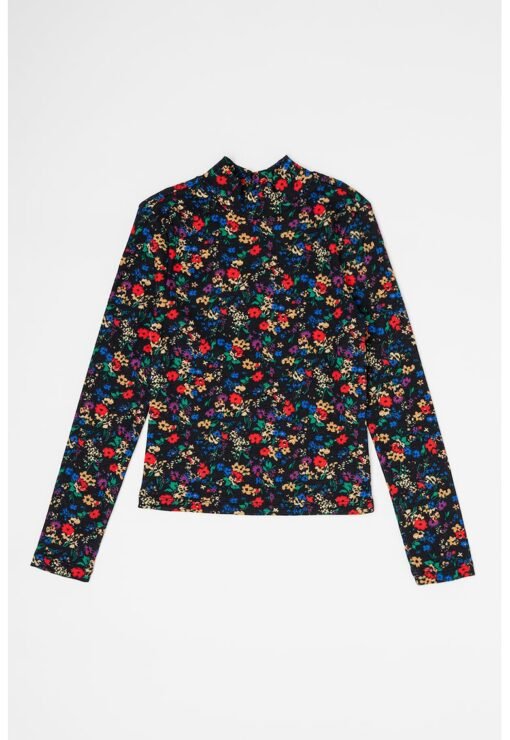 Bluza de bumbac cu imprimeu floral