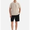 Pantaloni scurti din amestec de modal cu snur in talie