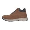 Pantofi sport mid-cut cu detalii din piele nabuc
