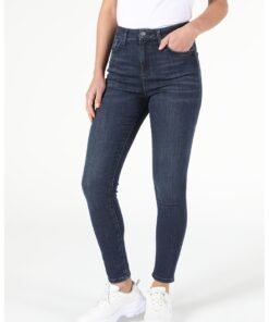 Blugi super slim fit din amestec de lyocell cu talie inalta