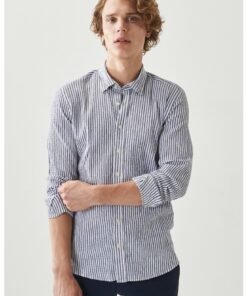 Camasa slim fit cu dungi