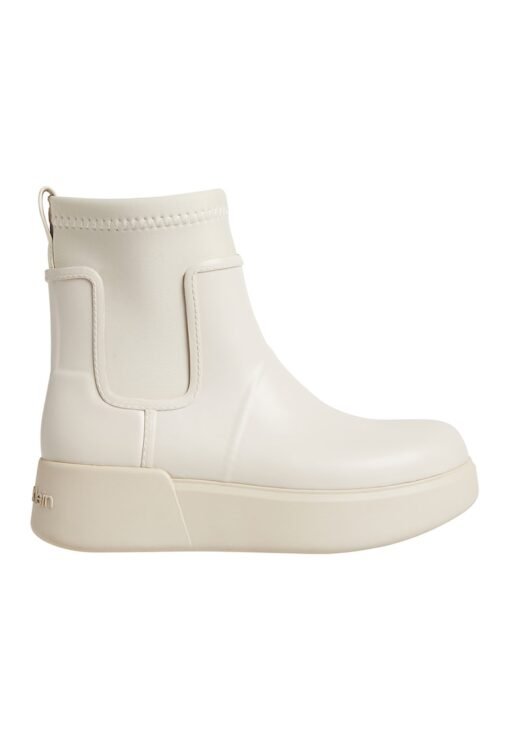 Ghete Chelsea cu talpa wedge si detaliu logo