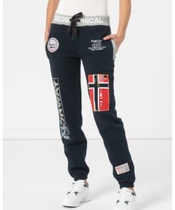 Pantaloni sport cu imprimeu logo Myer