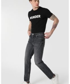 Blugi regular fit cu aspect decolorat Jack