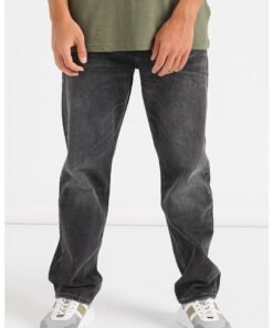 Blugi relaxed fit cu croiala dreapta Anderson
