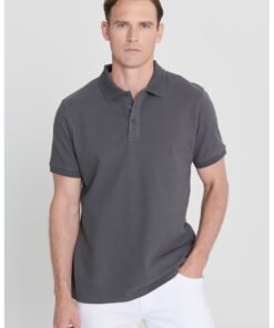 Tricou polo slim fit de bumbac
