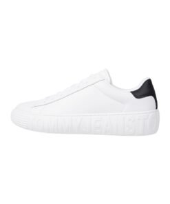 Pantofi sport de piele cu logo in relief