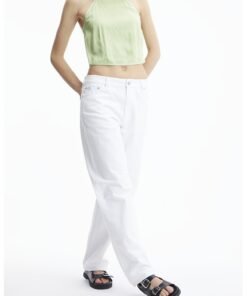 Top crop cu bretele incrucisate