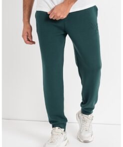 Pantaloni sport din amestec de modal cu detaliu logo