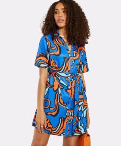 Rochie-camasa cu imprimeu etnic Creation