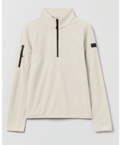 Bluza uni cu fenta cu fermoar