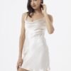 Rochie mini din satin Nightshift 7401