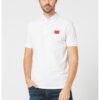 Tricou polo slim fit cu aplicatie logo Dereso