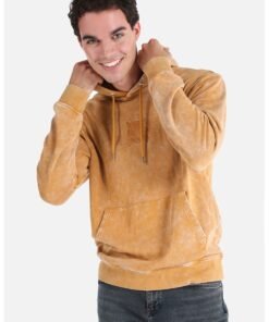 Hanorac cu snur si aspect tie-dye