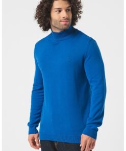 Pulover cu guler inalt - tricotat fin