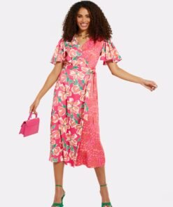 Rochie midi cu imprimeu floral Koko