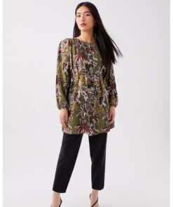Bluza-tunica cu imprimeu floral