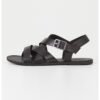 Sandale de piele cu barete incrucisate