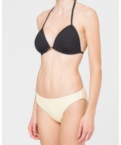 Sutien de baie cu cupe triunghiulare si aspect striat Iserry
