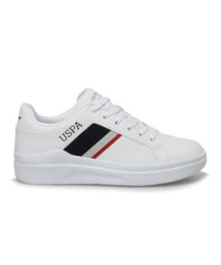 Pantofi sport de piele ecologica cu accente cu dungi