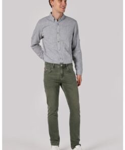 Blugi cu croiala dreapta si model uni