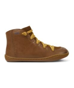 Ghete de piele cu insertii de piele nabuc Peu Cami 611