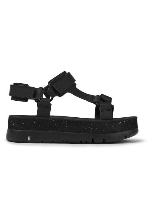 Sandale flatform de piele cu velcro Oruga