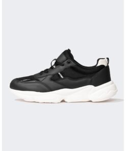Pantofi sport de piele ecologica si material textil