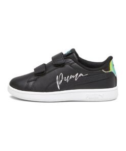 Pantofi sport de piele ecologica cu velcro si imprimeu logo Smash 3.0