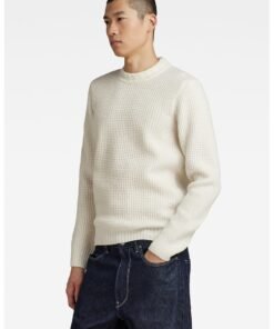 Pulover din amestec de lana cu model masiv