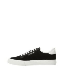 Pantofi sport din panza cu garnituri din piele ecologica