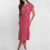 Rochie midi cu model floral Sunshine 7759