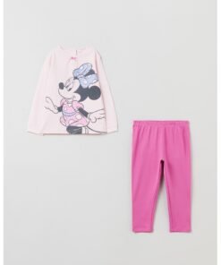 Pijama de bumbac cu model cu desene