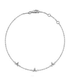Bratara din aur de 14K cu 9 diamante