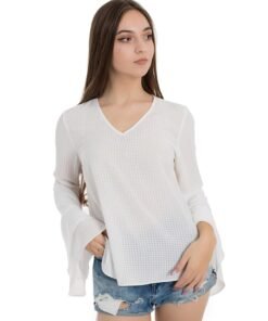Bluza vaporoasa cu maneci tip clopot Georgia