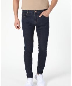 Blugi slim fit cu model cu 5 buzunare