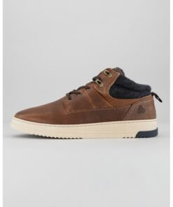 Pantofi sport de piele cu aspect texturat