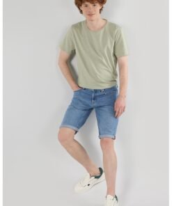 Bermude din denim cu 5 buzunare
