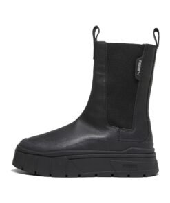 Ghete Chelsea de piele cu segmente din material textil Mayze Stack
