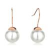 Cercei drop decorati cu perle shell