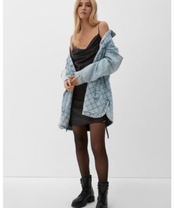 Rochie mini cu snururi laterale