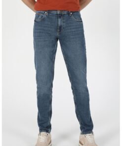 Blugi slim fit cu 5 buzunare