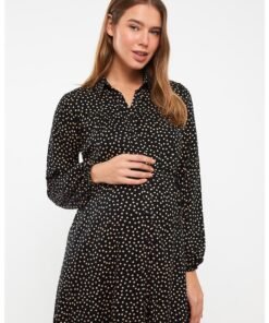Rochie cu terminatie evazata pentru gravide