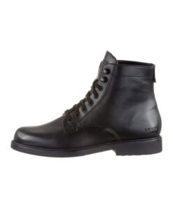 Ghete de piele cu logo stantat