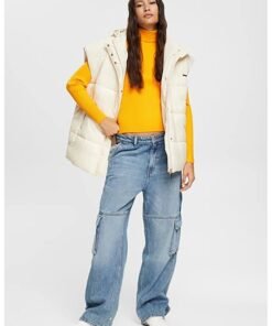 Pulover slim fit cu guler inalt