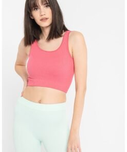 Top crop tight fit cu striatii Eve