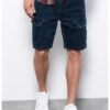 Bermude de denim cu snururi